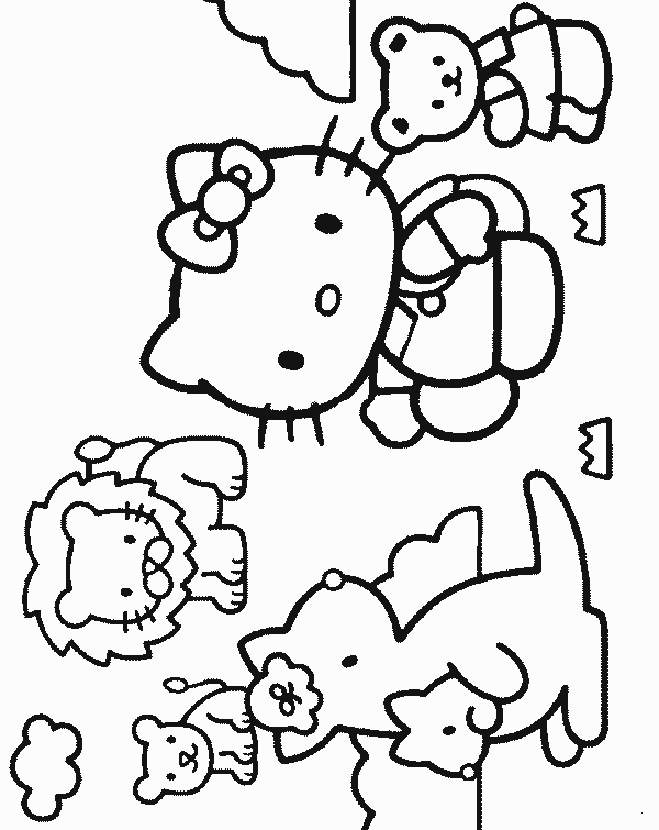 Hello Kitty kolorowanki
